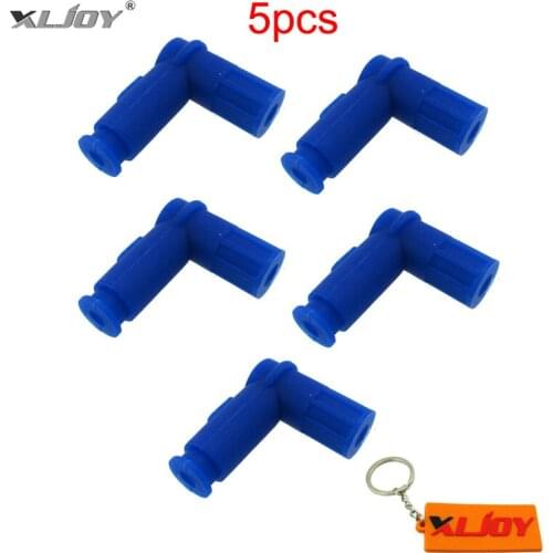 XLJOY 5x Spark Plug Cap For 50cc 110 125 140 150 160cc 200cc 250cc Pit Dirt Bike Quad ATV Buggy Go Kart Moped Scooter