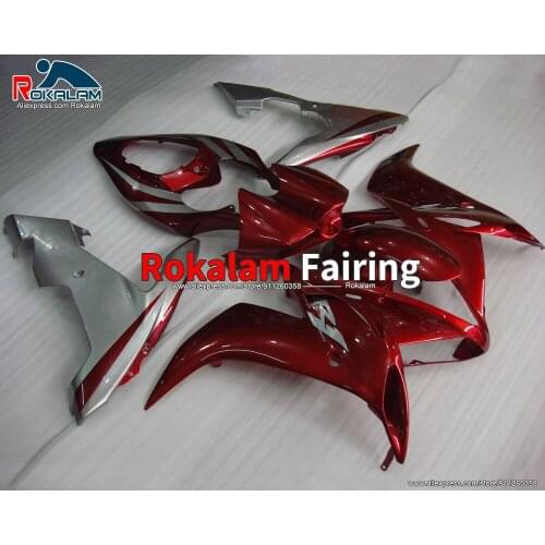 Body Set For Yamaha YZF1000 R1 2004 2005 2006 YZFR1 04 05 06 Red Silver Aftermarket Motorcycle Fairing (Injection Molding)