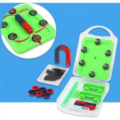 Magnet Experiment Kit Good Conductivity Improve Hands-on Ability ABS Electromagnet Experiment Science Toys for School Physics
