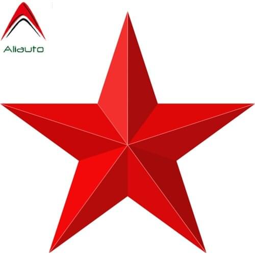 Aliauto Fashion Car Sticker 3D Red Star Decorative Cover Scratches Vinyl Decal for Motorcycle Jeep Lifan Lada Toyota,15cm*14cm