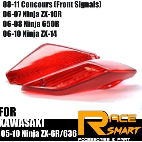 Motorcycle Front Turn Signal Light Lens Cover Case For KAWASAKI 2006 2007 2008 Ninja 650R 650 R