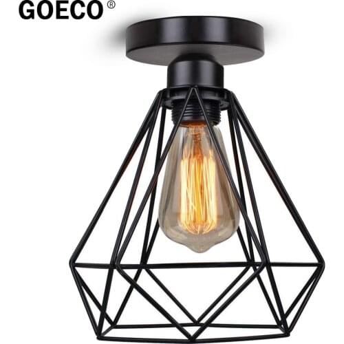 Metal Cage Ceiling lights Minimalist Corridor Aisle Ceiling Lamp Indoor Lighting Decoration for Bedroom Living Room