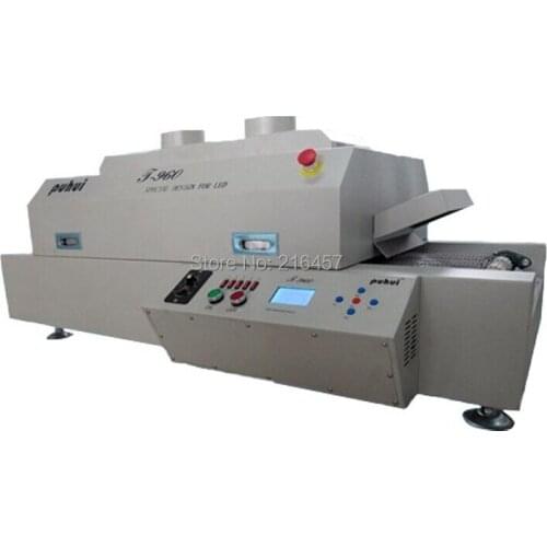 PUHUI T-960 LED Wave reflow Soldering Machine SMT Reflow Oven infrared IC Heating Length 960mm Max PCB Board Length 300MM te