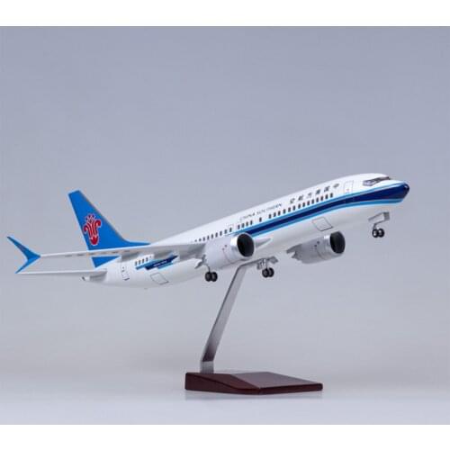 1/85 Scale 47CM Airplane 737MAX B737 MAX Aircraft China Southern Airline W Light and Wheel Diecast Resin Plane Model Toy