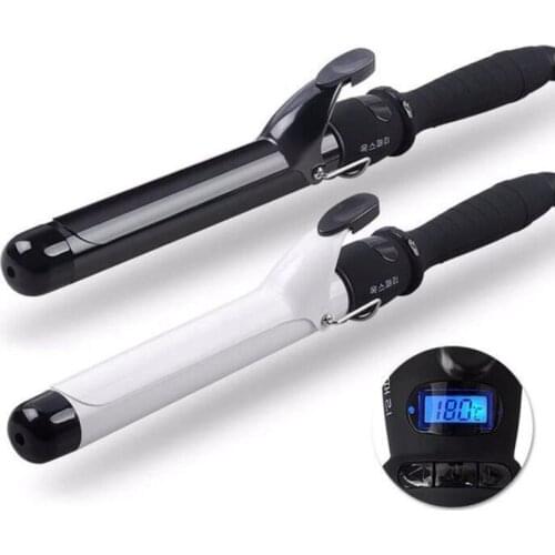 LCD hair curler professional Temperature Adjustment hair curl irons curling wand roller Wave styling tools