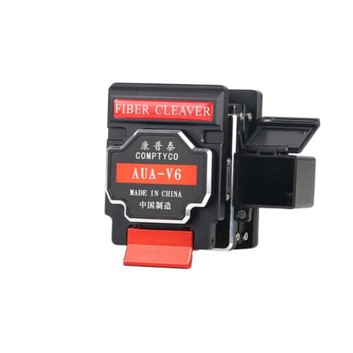 Fiber Cleaver COMPTYCO Optical Cable Cutter AUA-V6 Optic Cord Cutting Tool High Precision Fusion Machine Slicer Fiber Cutterbar