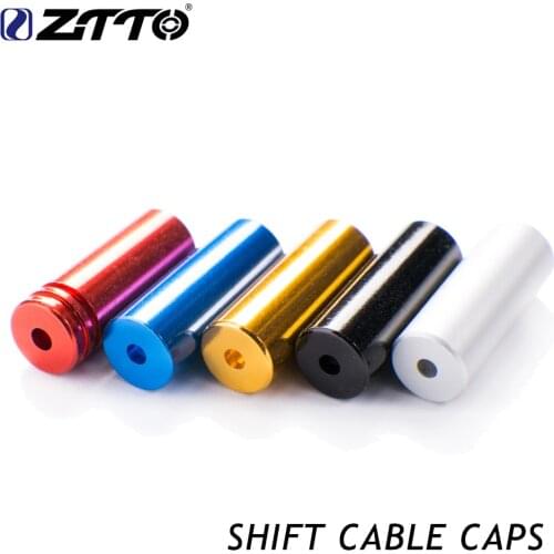 ZTTO Bicycle parts Aluminum Alloy Cycling Bike Brake Cable Tips Crimps Bicycles Derailleur Shift Cable End Caps CoreInner Wire F