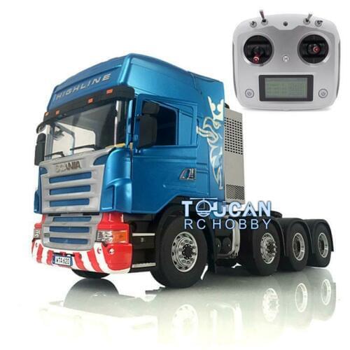 1/14 LESU Metal 8*8 Chassis RC Sca Tractor Truck Sound Radio Hercul Cabin THZH0919-SMT4