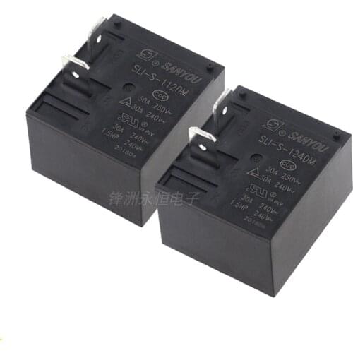 1PCS SLI-S-112DM SLI-S-124DM A Set Of Normally Open 4 Feet 30A250V Instead Of HF2160-1A-12DET93 Relay
