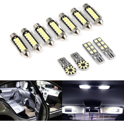 10/11pcs /Set Canbus LED Interior Lamp Indoor Map Dome Light Bulb Kit For Mercedes Benz CLC CL203 2001-2008 SLK R171 2004-2011
