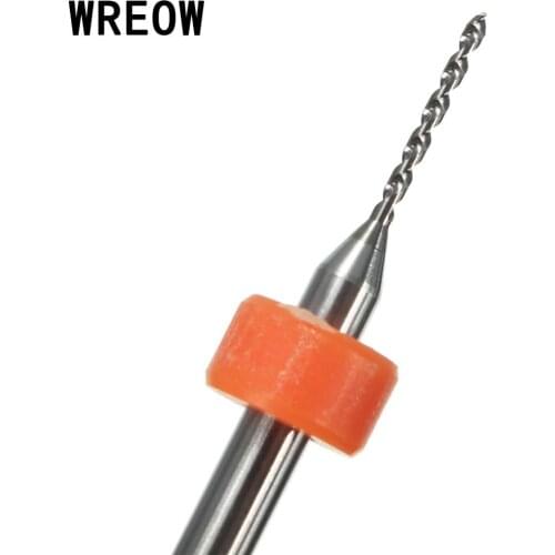 10pcs 1.0mm Shank Spiral Flute Tungsten Carbide Micro PCB Drill Drill Bit Print Circuit Board Twist Drill Tool CNC engraving