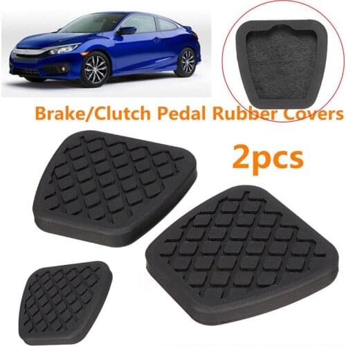 2Pcs Brake Clutch Pedal Pad Rubber Cover Set For Honda Civic Accord CR-V Prelude Acura Car Styling Wholesale Quick delivery