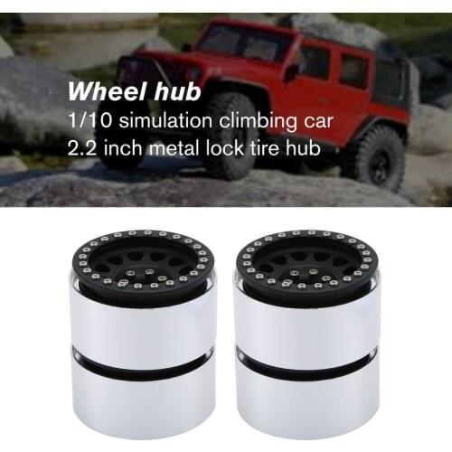 4pcs 1/10 RC Rock Crawler Aluminum 2.2 Beadlock Wheel Rims For Axial SCX10 RR10 Wraith 90048 90018 Traxxas TRX4 TRX-6