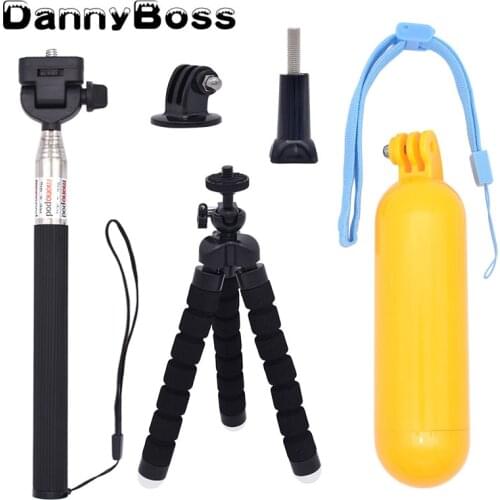 For Gopro Accessories Handheld Selfie Stick Monopod Tripod Mount Adapter For Gopro hero 8 7 6 5 SJCAM Xiaomiyi Action Camera
