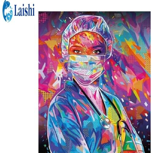 New 5D crystal Round diamond painting Female nurse DIY Cross stitch diamond painting embroidery Home Decor diamond mosaic gift