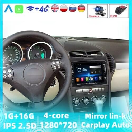 For Mercedes-Benz SLK-Class SLK Class R171 2004 - 2011 Car Radio Player Navigation Stereo 2din 2 Din DVD Steering Wheel Control