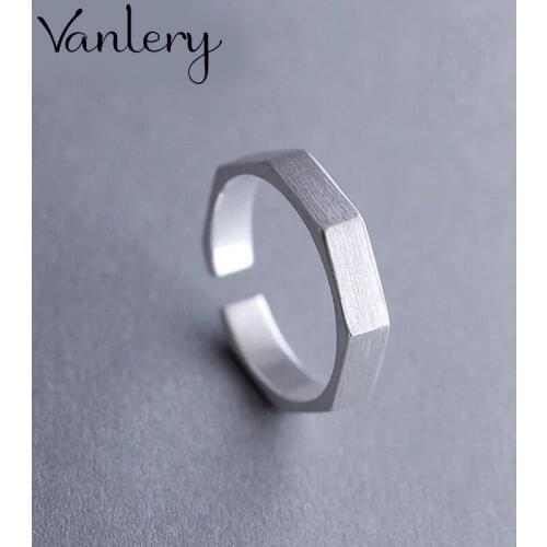 Bohemian Charm Boho Hexagon Rings For Women Lover Wedding Bridal Valentines Gifts Men Open Retro Antique Rings