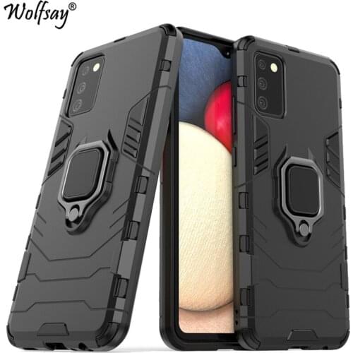 For Samsung Galaxy A02S Case Armor Magnetic Suction Stand Full Edge Cover For Samsung A02S Case For Samsung A02S Eurpean Version