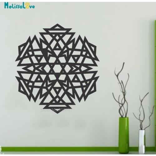 Mandala Decal Flower Geometric pattern design Modern Home Decors Headboard Sofa Vinyl Wall Stickers BA792