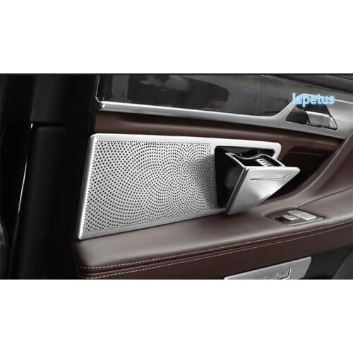 Lapetus For BMW 7 Series G11 G12 2016 2017 2018 Car Door Speaker Audio Loudspeaker Sound Decoration Sticker Cover Trim 2 Color