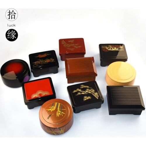 Japanese eel box sushi lunch snack box bamboo leaf drum business set meal bowl food noodle hamper mess tin plastic dinner pail