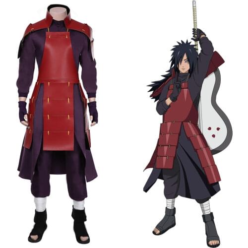 Uchiha Madara Cosplay Costume Top Pants Outfits Halloween Carnival Suit
