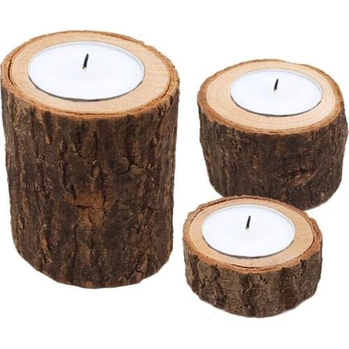 New Wooden Candlestick Candle Holder Table Decoration