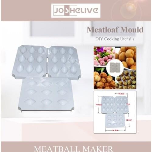 Manual Kibbeh Express Meatball Maker 9 Holes Meatloaf Mold Press Minced Meat Processor Cake Desserts Pie Kitchen Tools