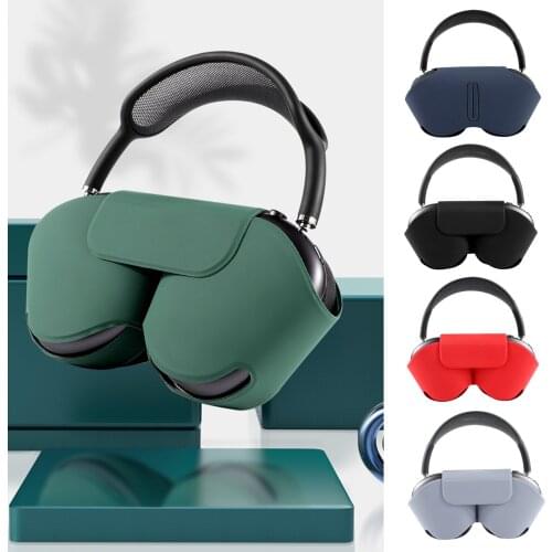 Silicone Headphone Case For Airpods Max Shockproof Case Solid Color Silicone Wireless Bluetooth Earphones Protective Cover Cases