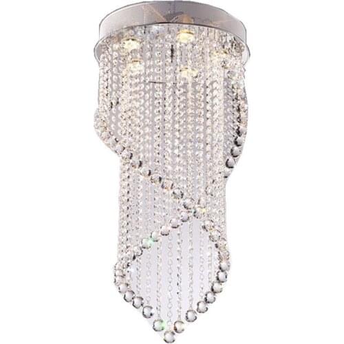 Modern K9 Drop Crystal Pendant Light Luster Hanging Lamp Coffee Bar Home decoration Lighting Contemporary Lobby Lights Fixture