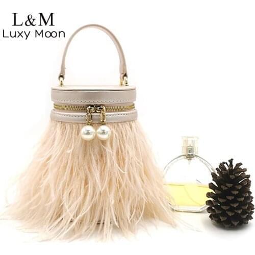 Barrel Evening Bag For Women Luxury Designer Handbag And Purse Female Solid Wedding Party Clutch Bag Small Feather Sac X407H