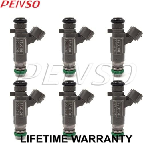 6x 16600-AE060 FBJC101 fuel injector for Nissan Altima 2002-2004 Maxima 2001-2003 Murano 2003-2004 3.5L V6