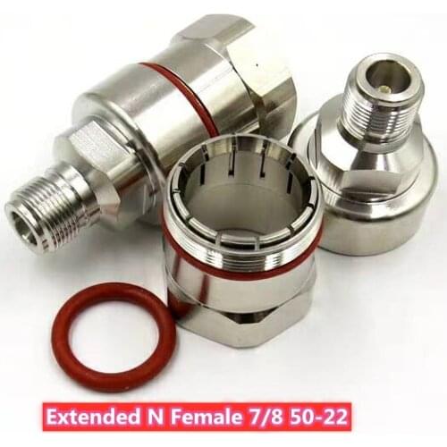 Hign quality L16 N type connector L16 N type female Coaxial connector for 50-22 7/8 feeder cable Extended