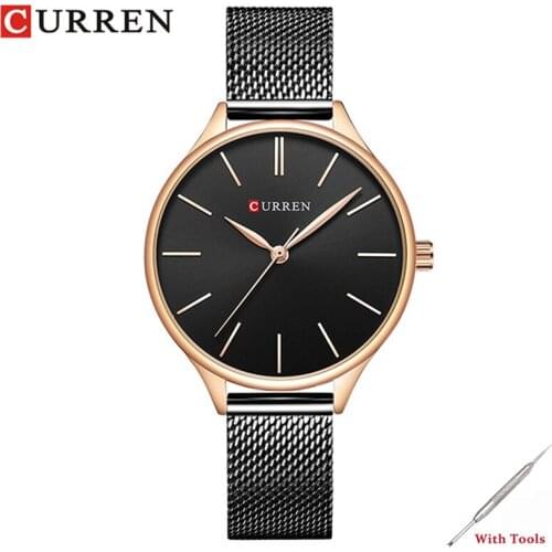 CURREN Women Watches Top Brand Luxury Ladies Dress Casual Watch Fashion Womens Business Waterproof Wristwatch zegarek damski