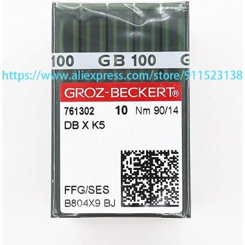 100 Pcs Genuine Germany Groz Beckert Embroidery Needle FFG/SES DB X K5 Nm 90/14 For Tajima Barudan SWF China Embroidery Machine
