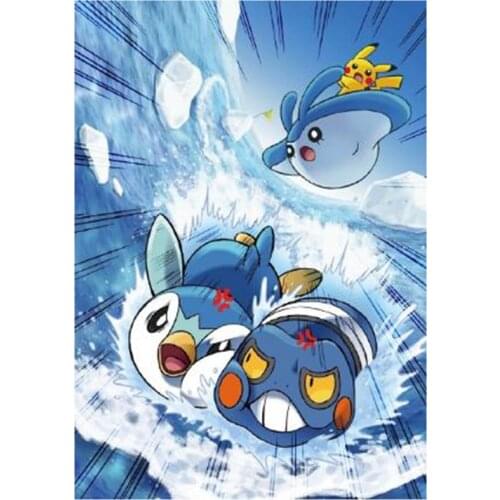 5D DIY Full Round/Square Diamond Painting Cartoons Pokémon 3D Embroidery Cross Stitch Rhinestone Mosaic Home Decor Art Y1337