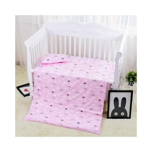 Promotion! 3PCS New Arrive cotton kids baby bedding set customized for newborn girls and boys,Duvet Cover/Sheet/Pillow Cover