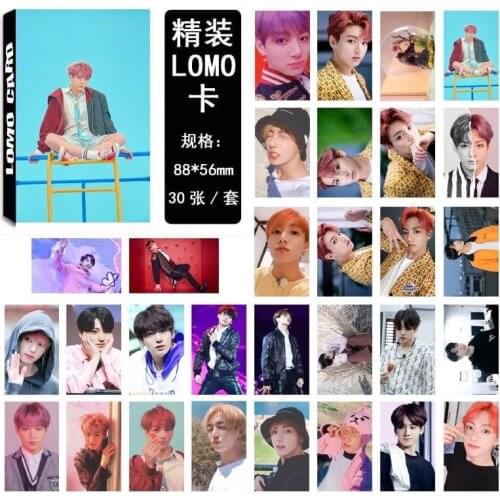 Kpop Bangtan Boys Album Map Of The Soul Persona Self Made Paper Photo CardS Poster Photocard Lomo Card Jungkook