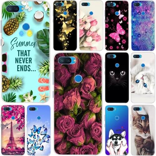 Mi8 Patterned Case For Xiaomi Mi 8 Mi8 Lite Cover Soft Silicone 3D Printing Case For Xiaomi Mi 8 Lite Phone Cases Housing Bumper