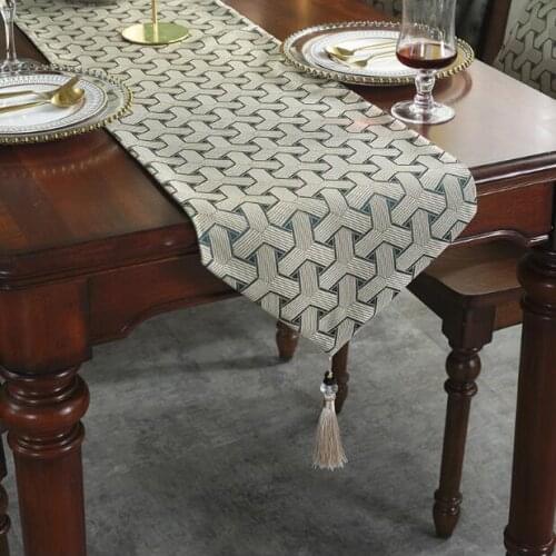 Elegant Table Runner Striped Christmas Decorations For Home Table Jacquard Table Runner Bed Runner Flag Decoration Accessories