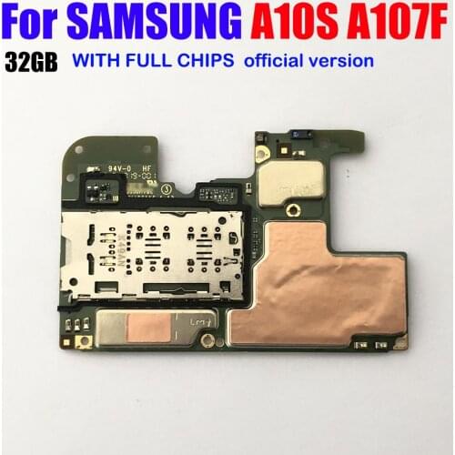 EU version Unlocked Mainboard Logic Board 100% Original For Samsung Galaxy A10s A107F Motherboard With Full Chips