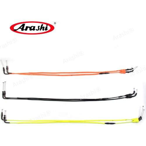 Arashi Motorcycle Accelerator Throttle Cables Lines Control Wires for YAMAHA MT09 MT-09 2014 2015 2016 2017 FZ09 FZ-09 1 Pair