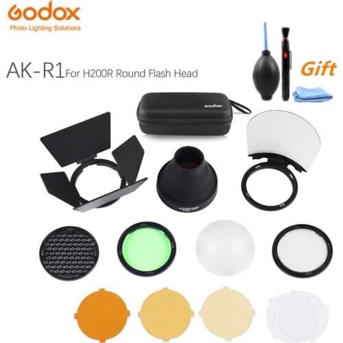 Godox AK-R1 Pocket Flash Light Accessories Kit for Godox H200R Round Flash Head AD200 Accessories Original fast shipping