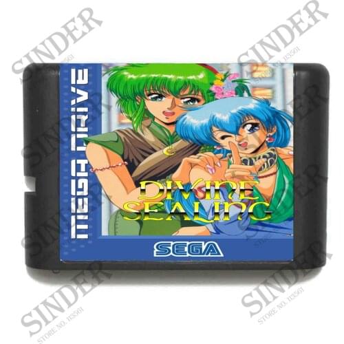 Divine Sealing 16 bit MD Game Card For Sega Mega Drive For Genesis