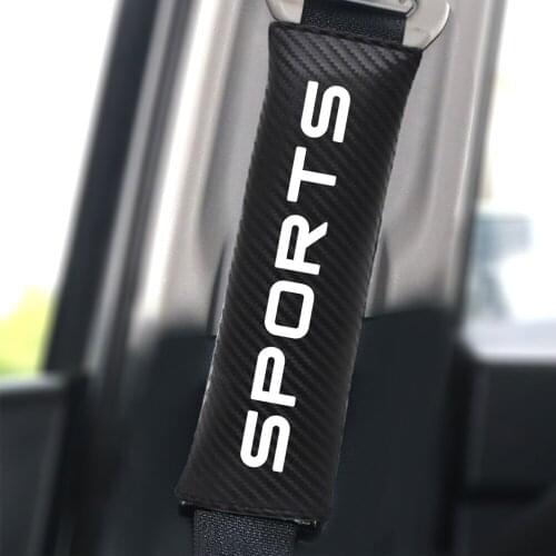 2Pcs PU Fashion Car Safety Seat Belt Cover Car Reflective Seatbelts Shoulder Pads Car Accessories