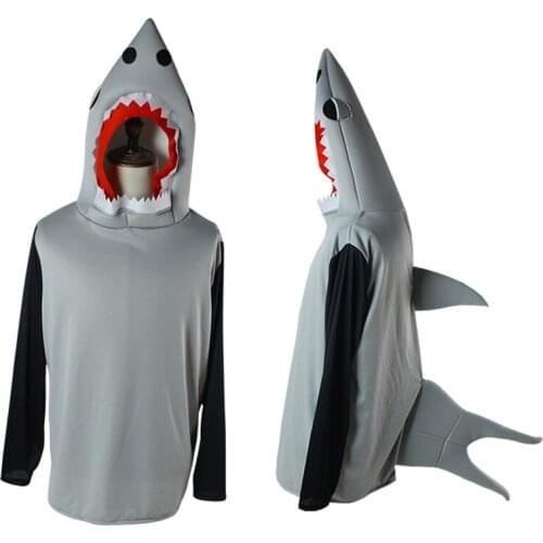 Hot Shark Clothing Cosplay Costumes Sharks Hoodie Cosplay Costume Uniform Halloween Carnival Party Anime Game Cosplay Costume
