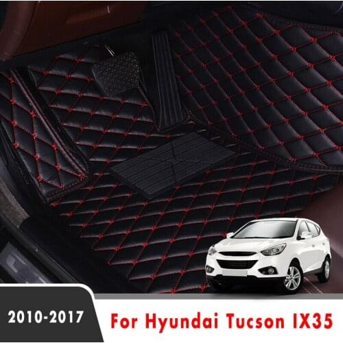 Car Floor Mats For Hyundai Tucson IX35 2017 2016 2015 2014 2013 2012 2011 2010 Car Carpets Rugs Custom Auto Interior Accessories
