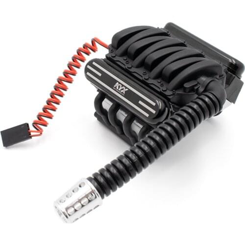 KYX Racing Alloy V8 Engine 540/550 Motor Heatsinks & Cooling Fan for RC Crawler Car Axial SCX10 II 90046 Wraith D90 Traxxas TRX4