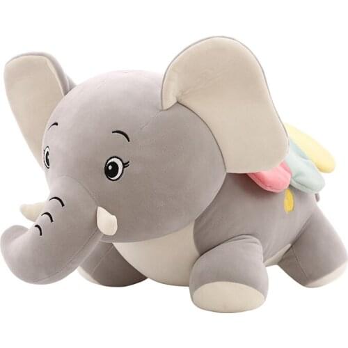 22/40/50cm Kawaii Elephant Plush Toys Stuffed Lovely Cartoon Animal Doll Kids Baby Children Love Toy Appease Doll Christmas Gift