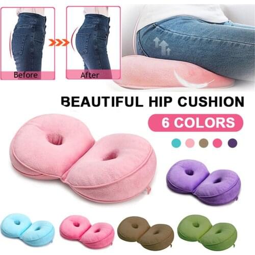 Multi-functional Plush Dual Comfort Cushion Beautiful Folding Pillow Hips Up Seat Cushion